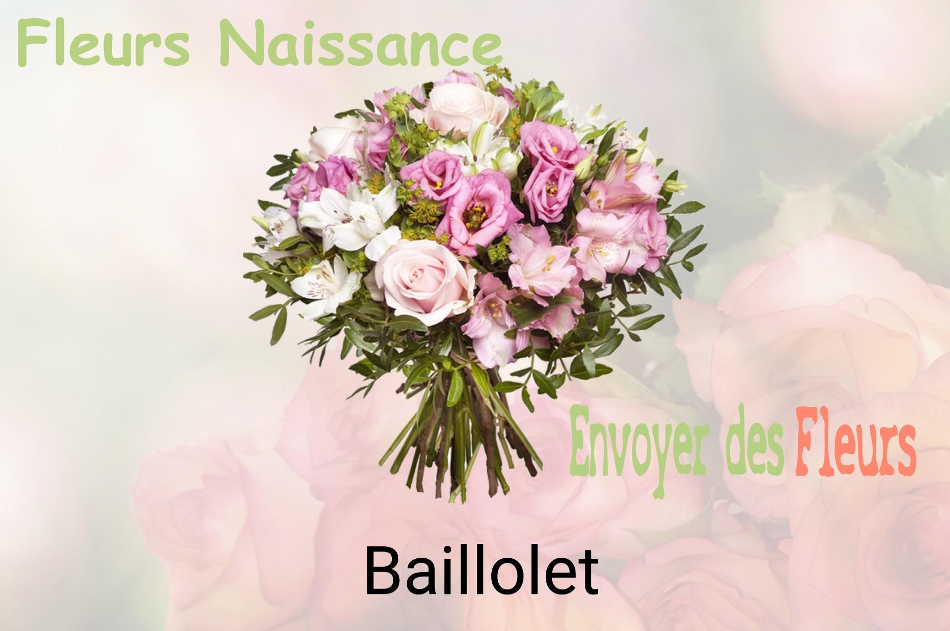 Bouquet de fleurs de naissance livré à Baillolet
